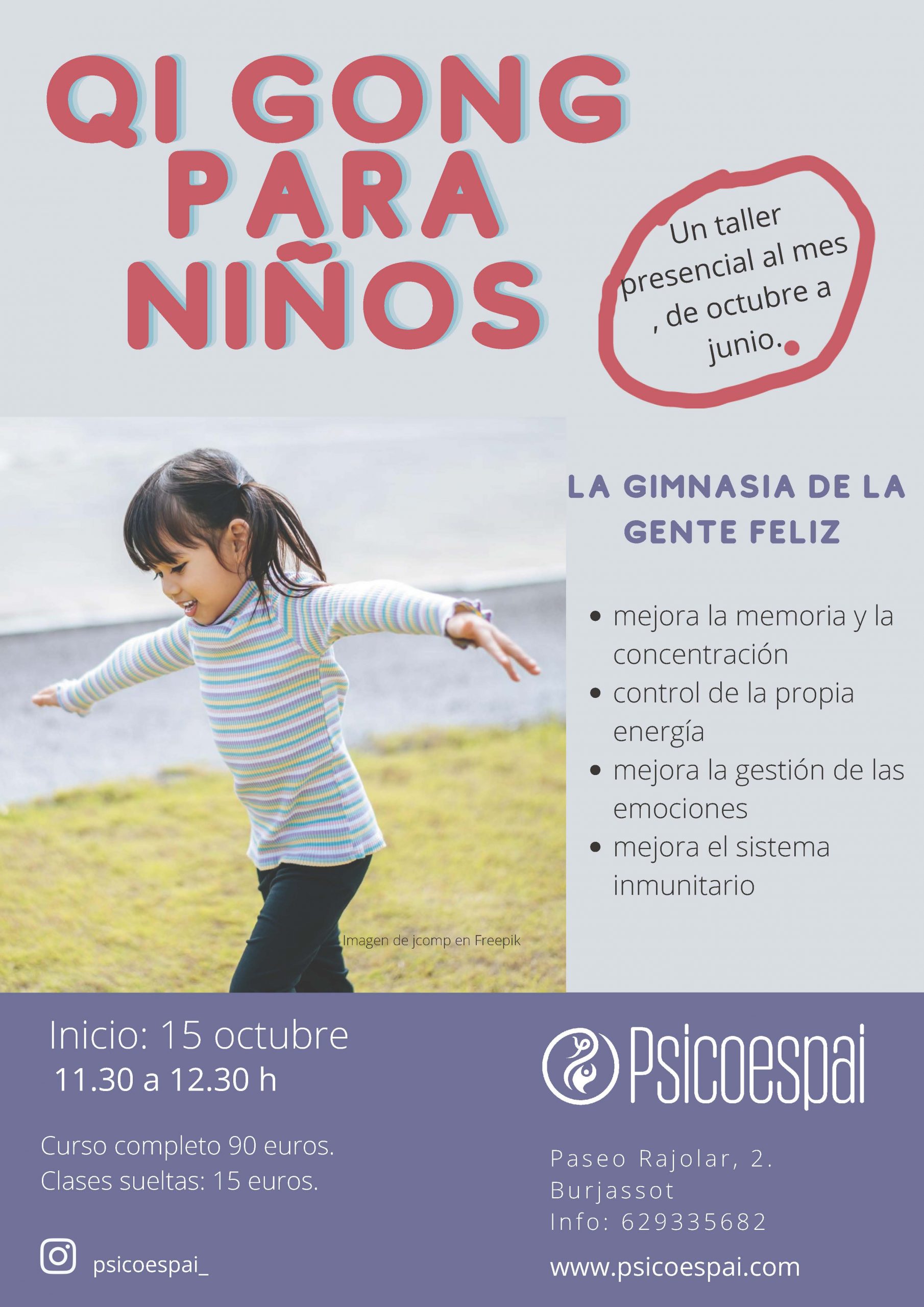 Taller qi gong para Niños